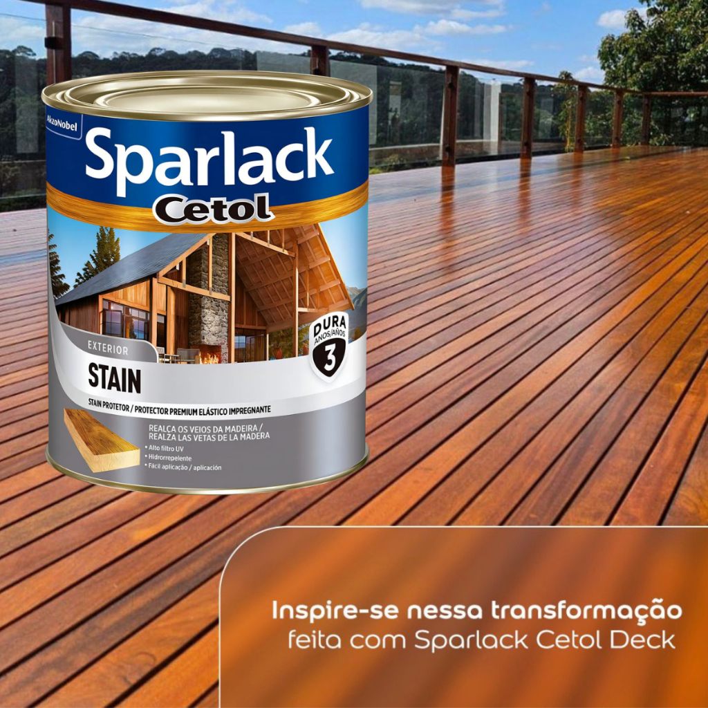 Verniz Cetol Deck Semi-brilho Natural 900 ml Sparlack