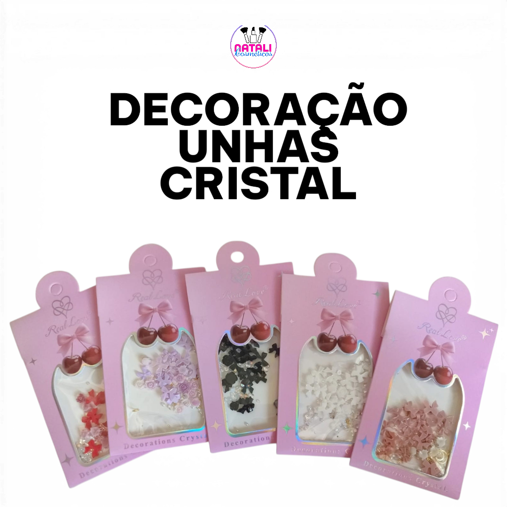 Decoração de Unha Cristal Strass ou Kit Esmalte Em Gel Allsmile Real Love Sem TPO
