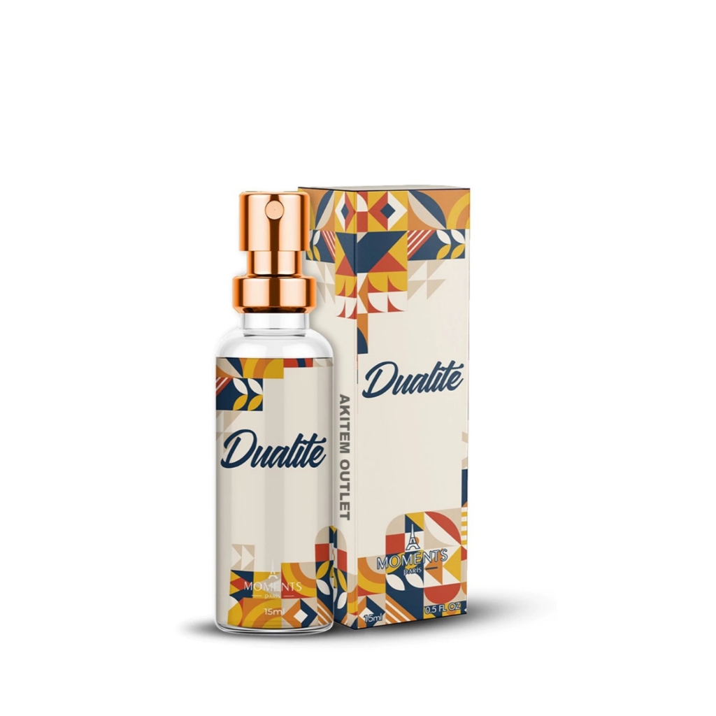 Perfume Feminino Dualite Moments Paris 15ml Para Bolso Bolsa Alta Fixação Marcante Paradox Todas As Ocasiões