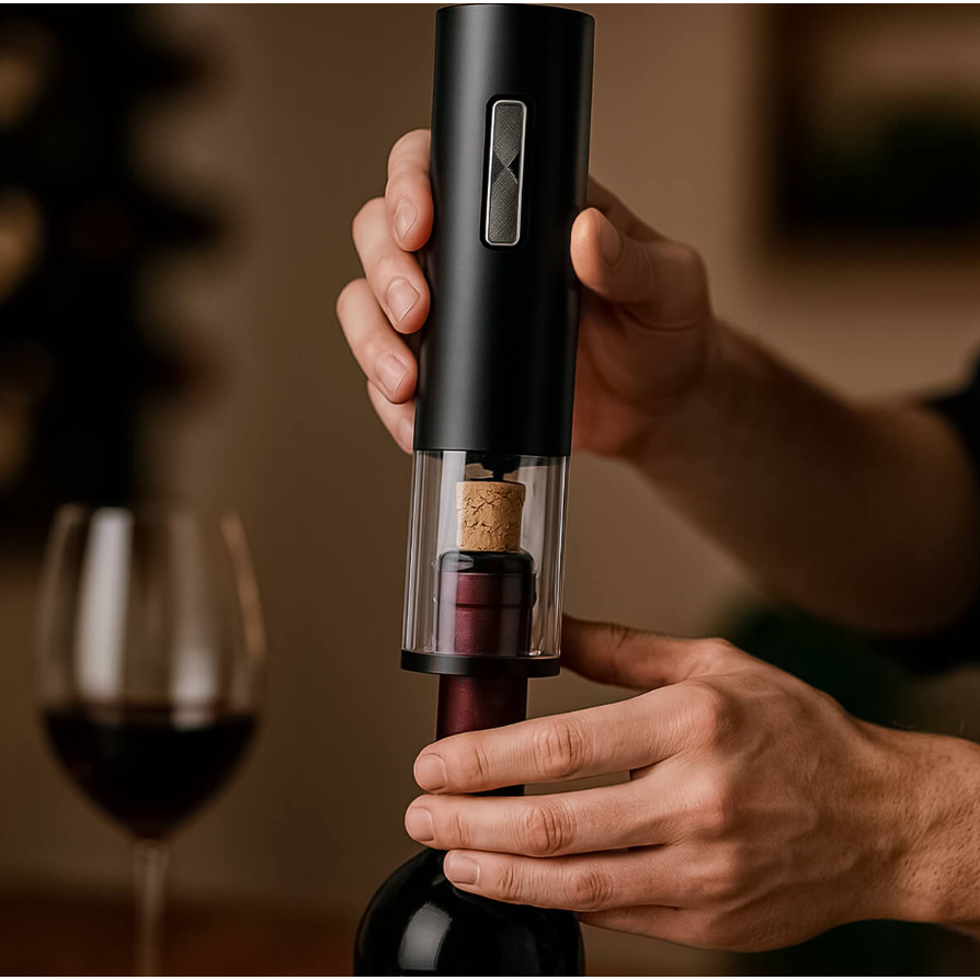 Abridor elétrico de vinho Abridor automático de rolha Abridor de vinho portátil Abridor de vinho com baixo ruído Abridor