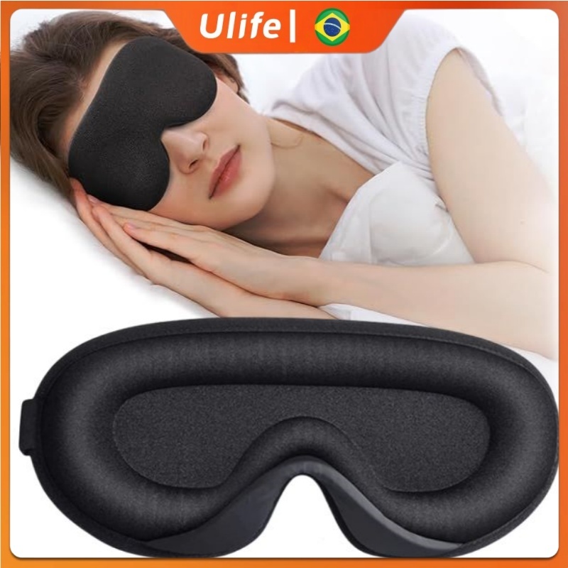Máscara 3D Confort de dormir, 100% Sombra Blackout, Zero Pressão Tampa do olho noturno em Oferta na Shopee