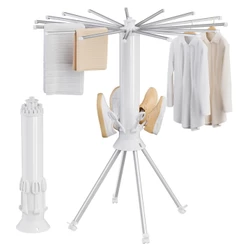Varal de Chão Dobrável Vertical Inox Reforçado com Rodinhas Cabideiro Portátil Roupas Apartamento Multifuncional