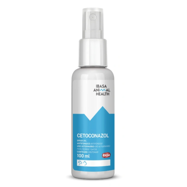 Spray Cetoconazol 2% 100ml Ibasa - USO VET