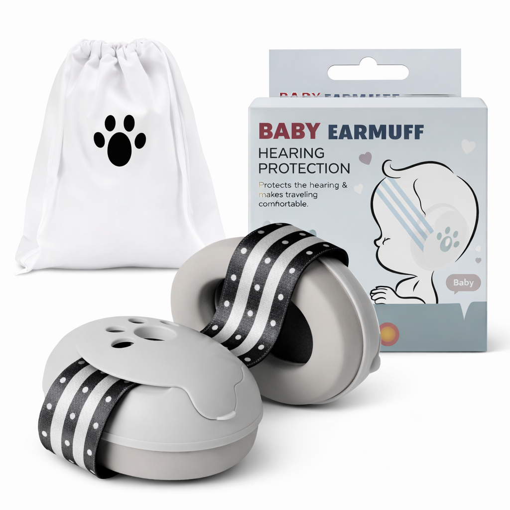 Fone Abafador De Ruído Som Protetor Auditivo Auricular Ouvido Tipo Concha Infantil Criança Bebê 0 a 5 Anos Autismo