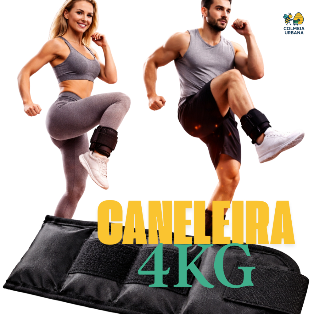 Academia Fitness Treino de Perna Tornozeleira Profissional 4kg Par Caneleira de Peso em Oferta na Shopee