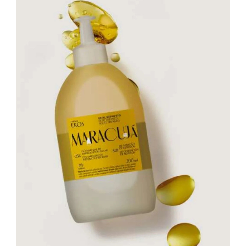 Refil Óleo Trifásico Desodorante Corporal Ekos Maracujá - 200 ml - Natura