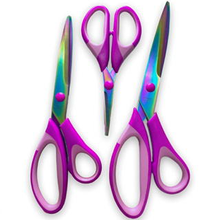 Kit Tesoura de Titânio Profissional 3 Unidades A MELHOR DO MERCADO em Oferta na Shopee