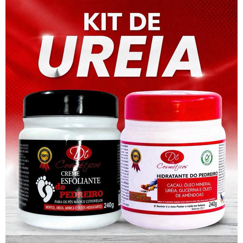 Creme Ureia para Pés Ressecados e Asperos Esfoliante e Hidratante Pedreiro 240g Hidratação Intensa em Oferta na Shopee