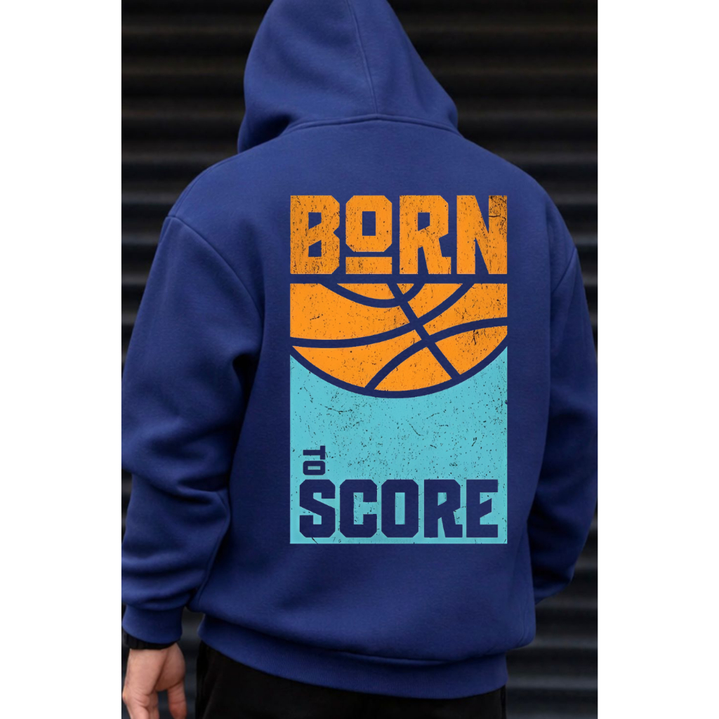 Blusa de frio moletom canguru unissex estampada masculina feminina algodão BORN Basquete