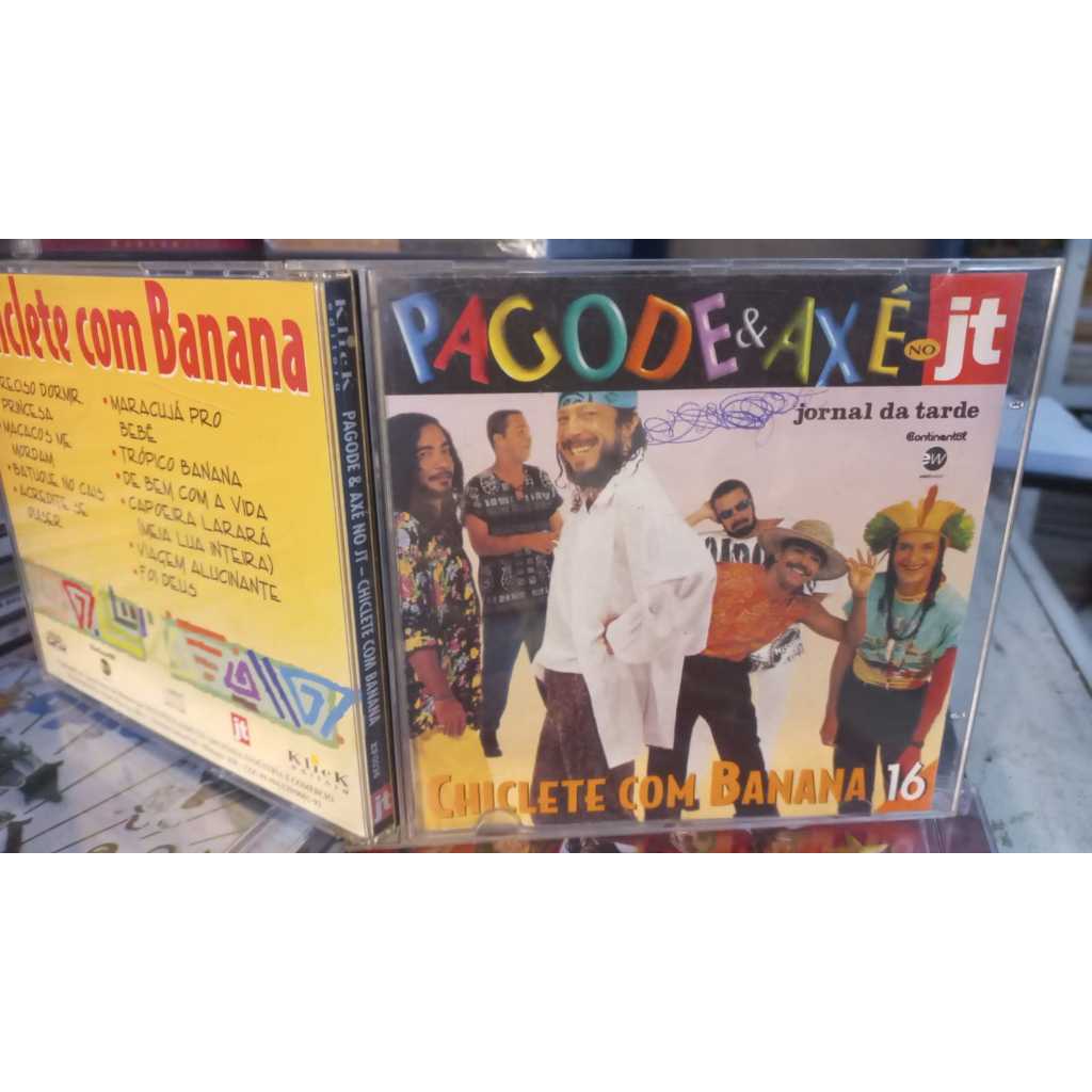 Cd - Pagode & Axé No Jt - Chiclete Com Banana 16 - Excelente estado