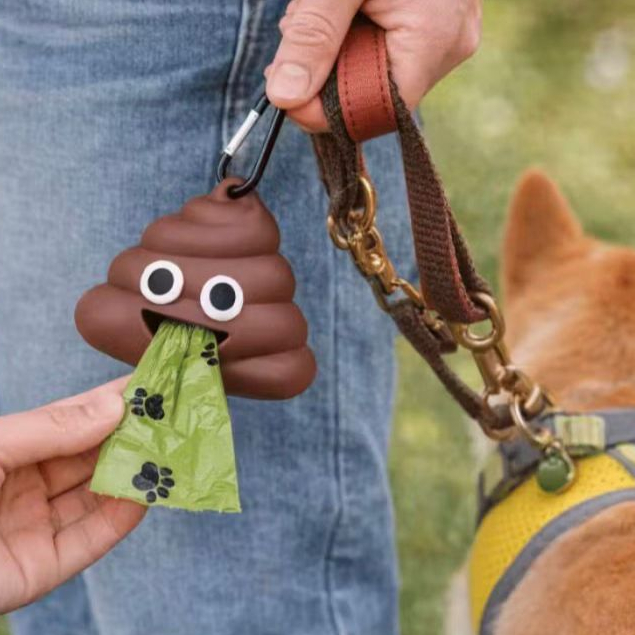 Porta Saquinho Coletor de Fezes Pet Portátil | Dispenser de Saquinhos para Passeio com Cachorro