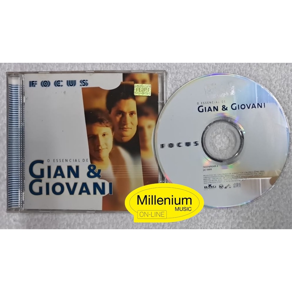 CD Gian & Giovani Série  Focus  O Essencial De Gian & Giovani 1999 Original Gravadora Colecionador Ótimo Estado