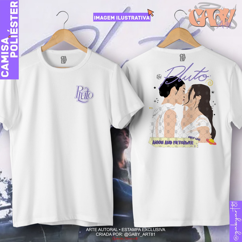 Camiseta Pluto - The Séries Gl [POLIÉSTER] Camisa Básica