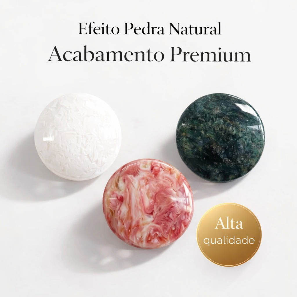Chaton para colagem  25mm para Colagem  Efeito Pedra Natural para Artesanto Bijuteria Decoração