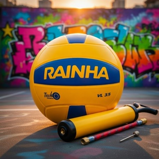 Bola Profissional Vôlei Rainha 3.5 Oficial Lisa + Bomba de Ar, Quadra E Areia Para Jogos, Treino. em Oferta na Shopee