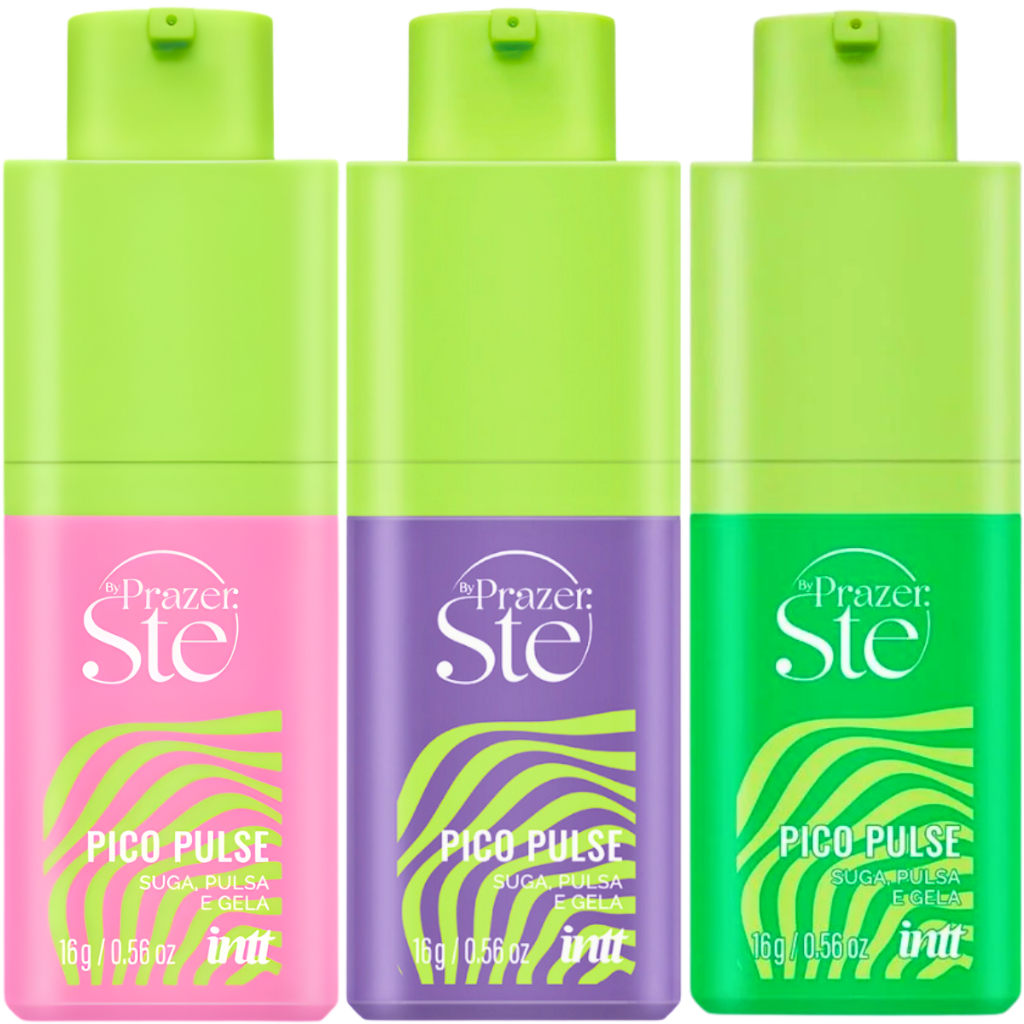 Pico Pulse Intt Picolé Uva Verde Melancia Gel Excitante Unissex 16g Suga Pulsa Vibra e Gela by Ste