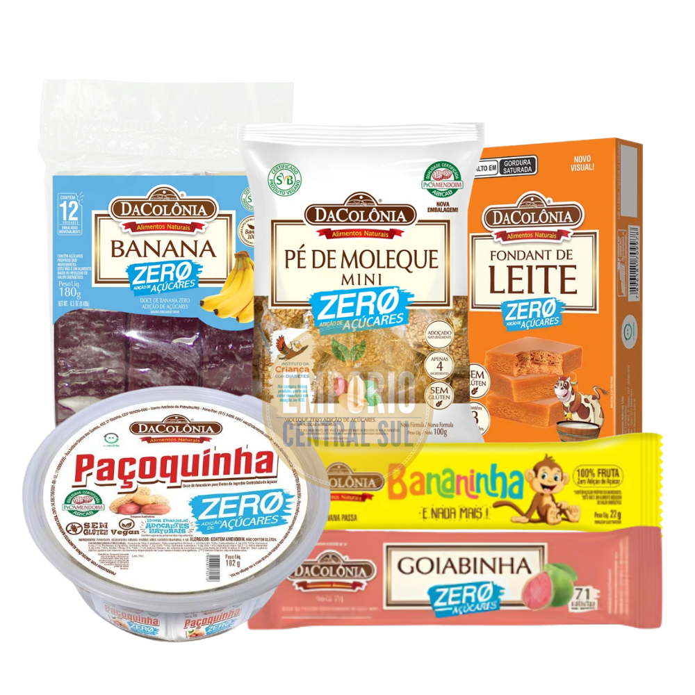 Doces Zero Açúcar DaColônia - Kit 6 ítens em Oferta na Shopee