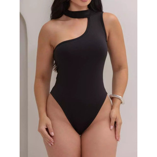 Body Feminino Mula Manca Com Gola Tecido Suplex Sem Manga