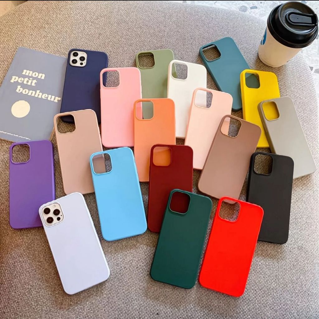 KIT 3 ou 5 Capinha Capas de Silicone Colorido Para iPhone 13 XR 11 12 13 14 15 15Plus 15Promax 16 16E 17 17Pro 17Promax em Oferta na Shopee