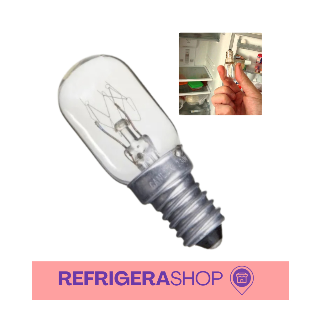 Lâmpada Geladeira Microondas 15w 110v  Rosca Fina Base Curta E14