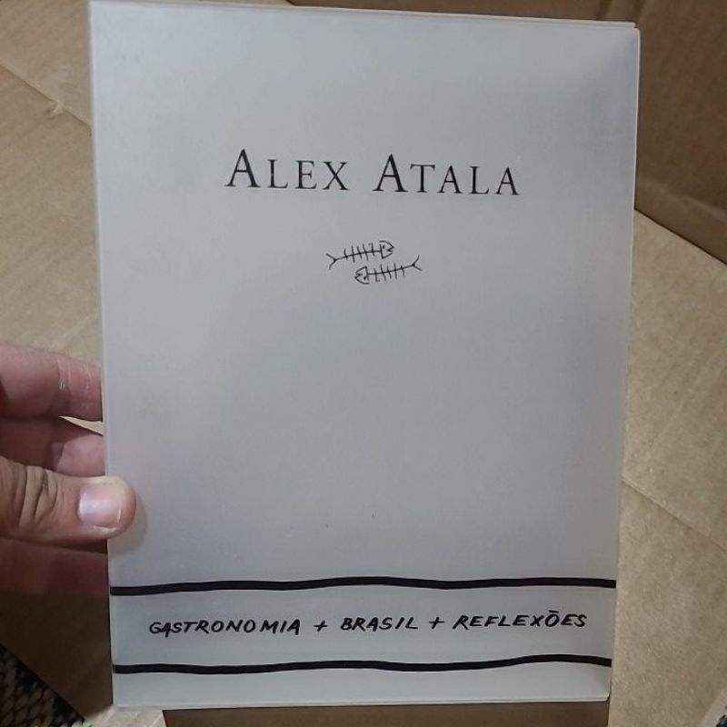 Box livro Alex Atala -gastronomia +Brasil +reflexões