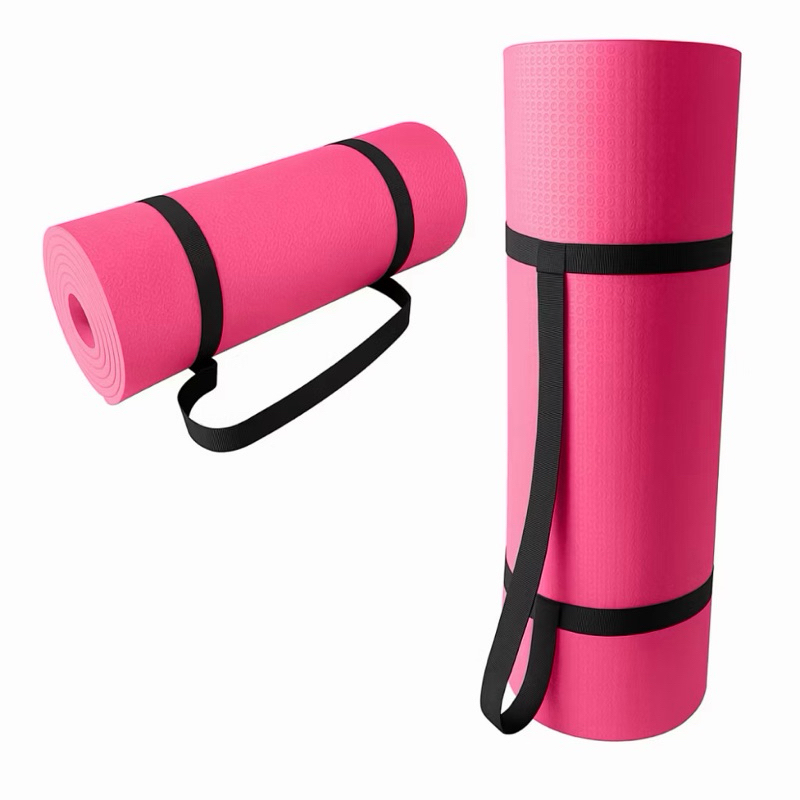 Colchonete Yoga Academia Pink com Alça 1,00x50 10mm Profissional