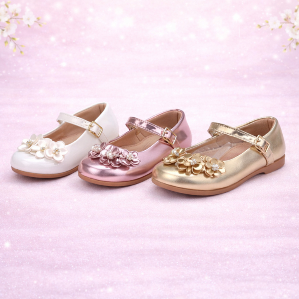 Sapatilha bebe Sapato Boneca sapatinho de bebe Feminino Sapatinho Daminha Fivela 16 ao 19 Festa flor batizado