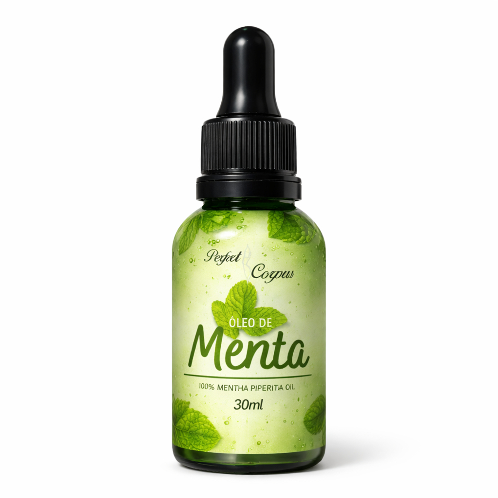 Óleo Essencial de Menta Piperita 30ml 100% Puro – Refrescante e Revigorante