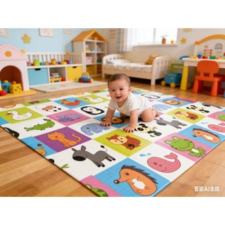 TAPETE TATAME INFANTÍL 6mm×120cm×180cm EMBORRACHADO UNISEX DUPLA FACE ATÓXICO ANTIDERRAPA…