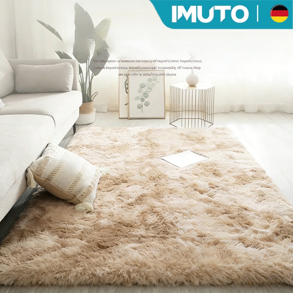 imuto Tapete Macio e Confortável para Sala e Quarto com Fundo Antiderrapante