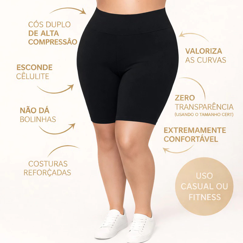 kit 2 short feminino academia liso bermudinha suplex cintura alta fitness