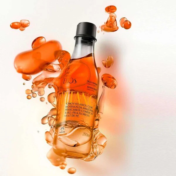 Óleo Trifásico Corporal Ekos Natura fragrâncias Pitanga e Castanha