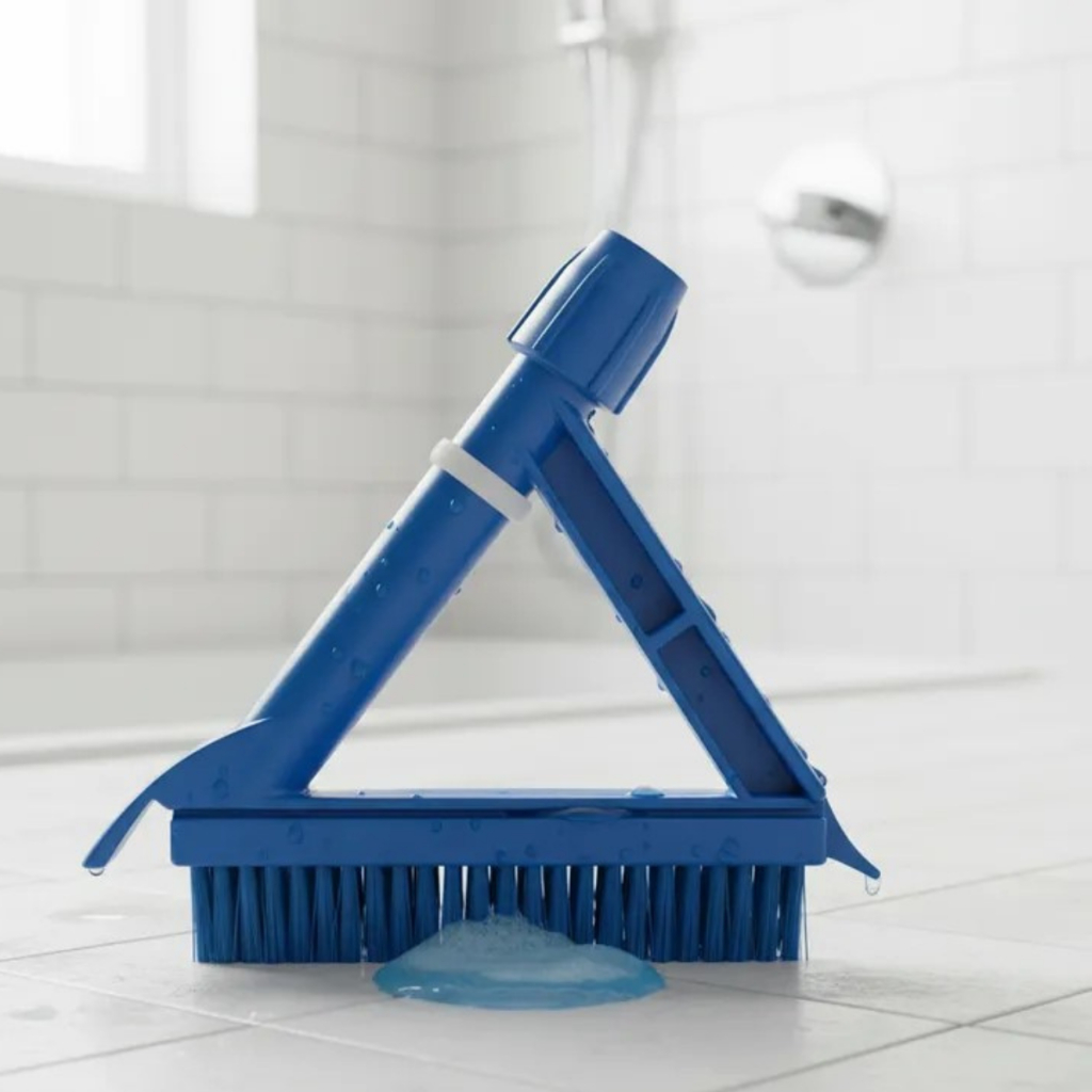 Escova Para Limpeza De Rejunte Azulejo Parede Piso Azul