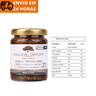 Molho de Trufa Negra Italiana Colle Del Tartufo 90g