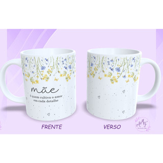 Caneca Dia das Mães Personalizada | Nome | Presente dia das Mães | Presente Criativo