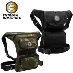 kit 2 Pochete cartucheira de perna Motoboy paintaball Air soft camping.