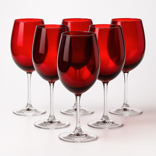 Jogo 6 Taças Cristal Coloridas 450ml Para Água e Vinho Elegantes Mesa Posta em Oferta na Shopee