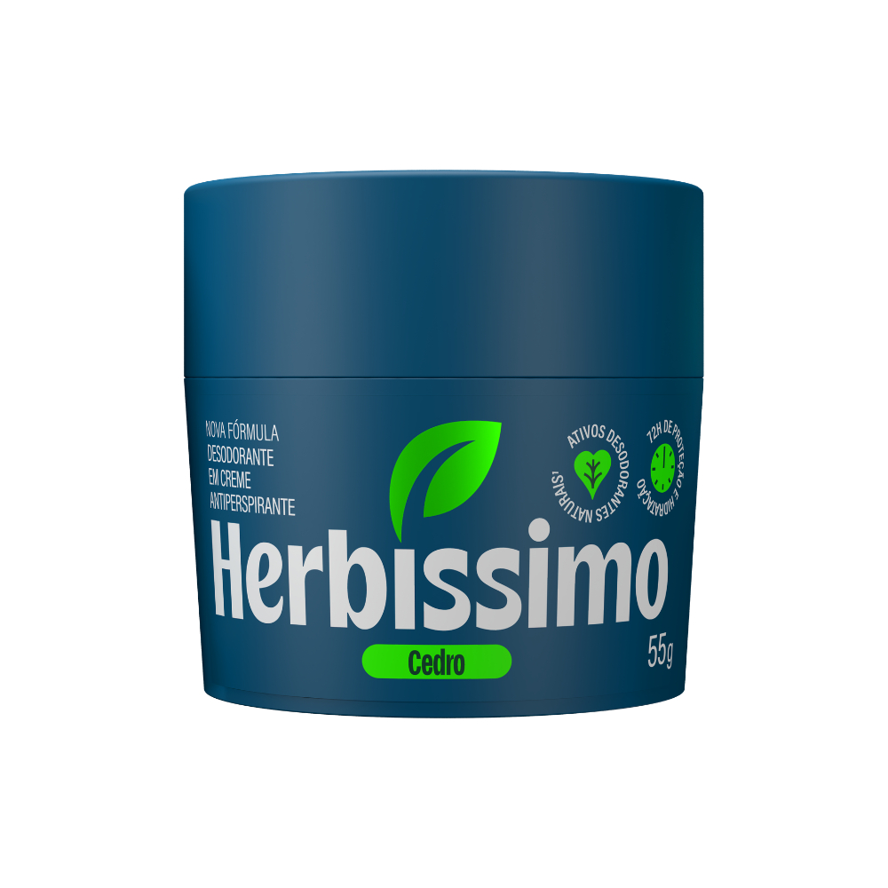 Desodorante Creme Antitranspirante Herbíssimo Bioprotect Cedro 55G