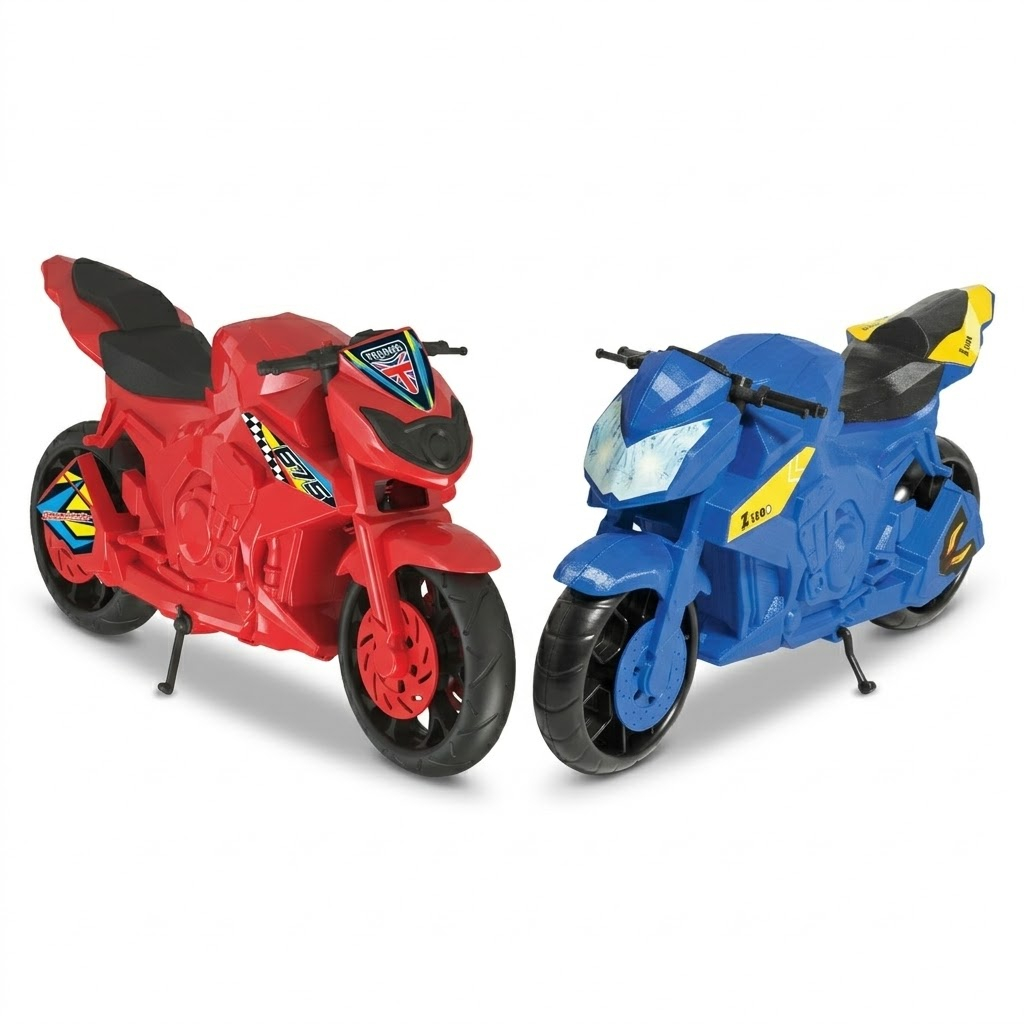 Kit Moto De Brinquedo Daytona + Moto Speed Bike Brinquedo Criança Infatil Realista Motinha Menino