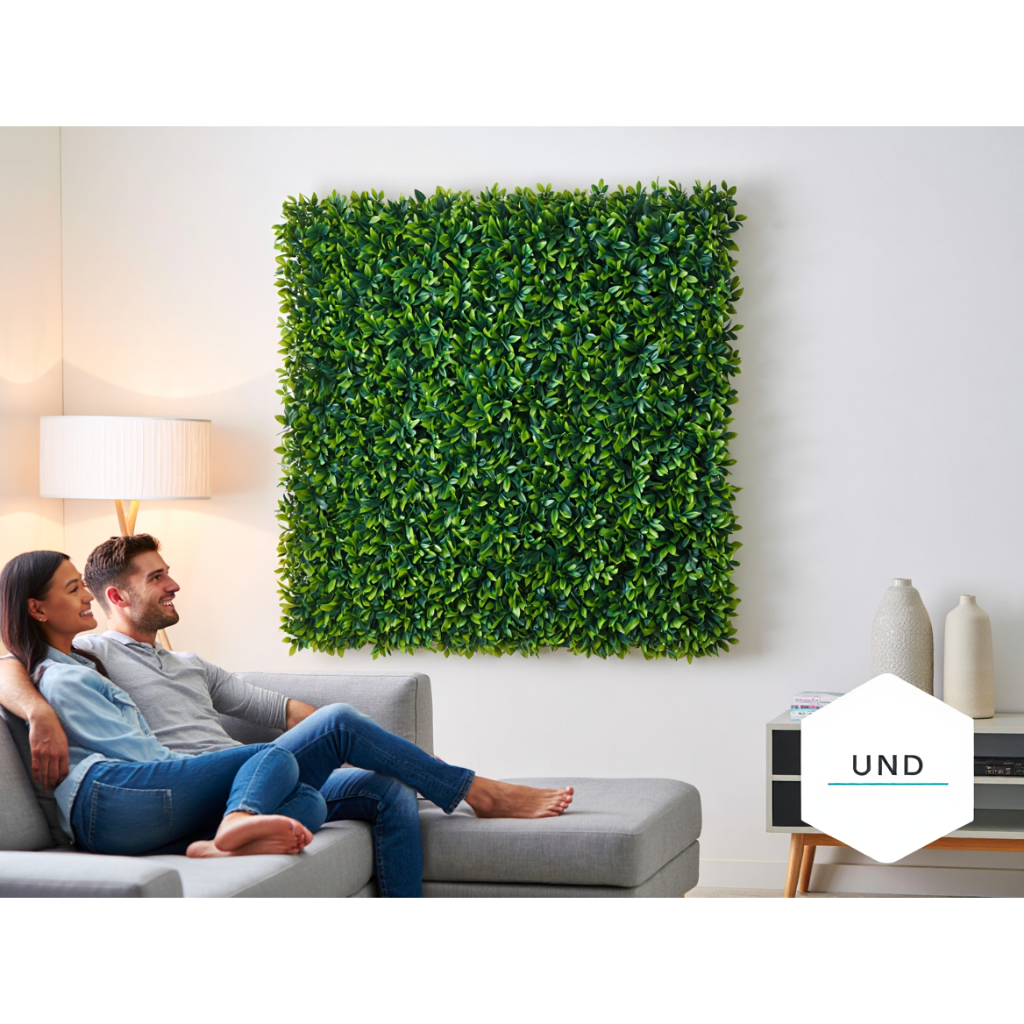 Placa Buchinho Artificial 40x60 Jardim Vertical Folhagem Verde Decoração Parede Casa Sala Varanda
