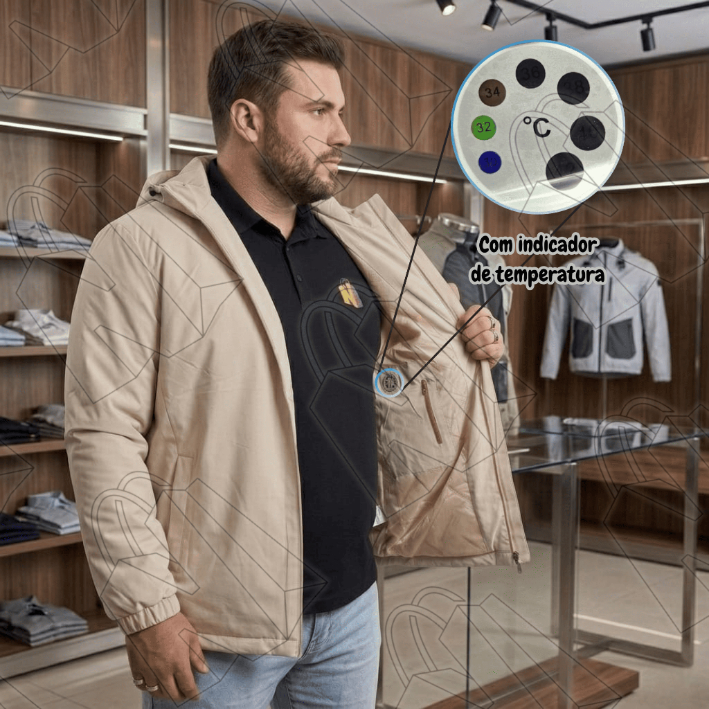 Jaqueta Impermeável Plus Size Neve Resistente a Água e Vento
