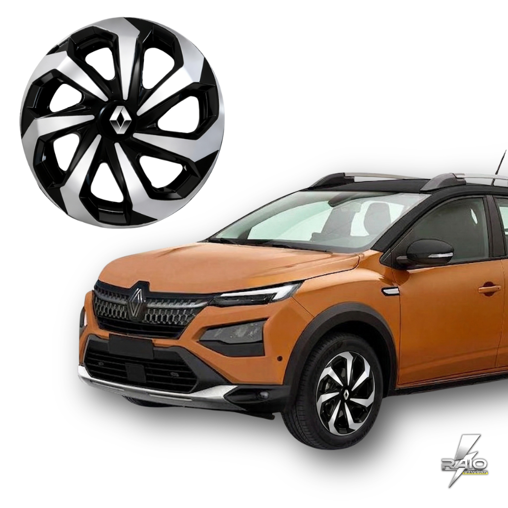 Jogo 4 Calota Renault Clio Aro 13 14 15 Spider Elite Premium Roda Ferro Original