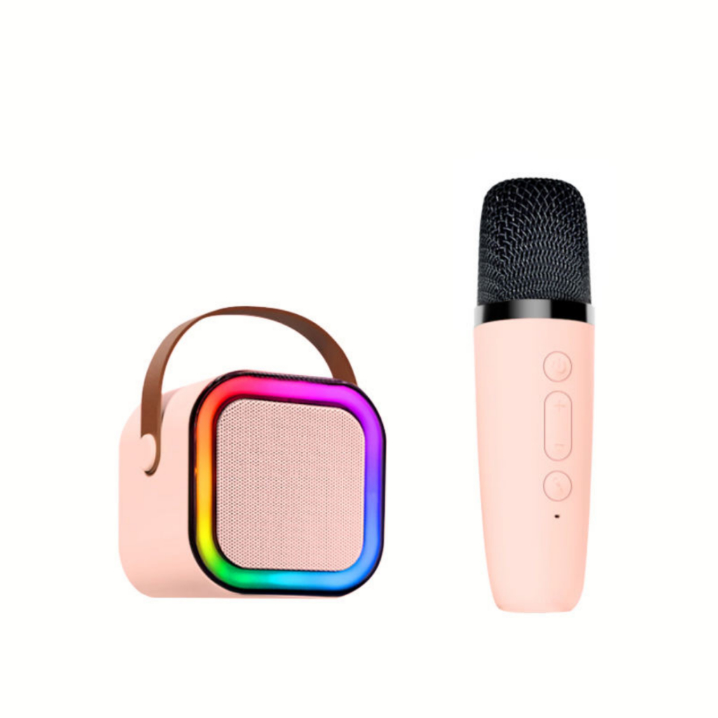 Caixinha de Som Bluetooth Karaokê Infantil 1 Microfone