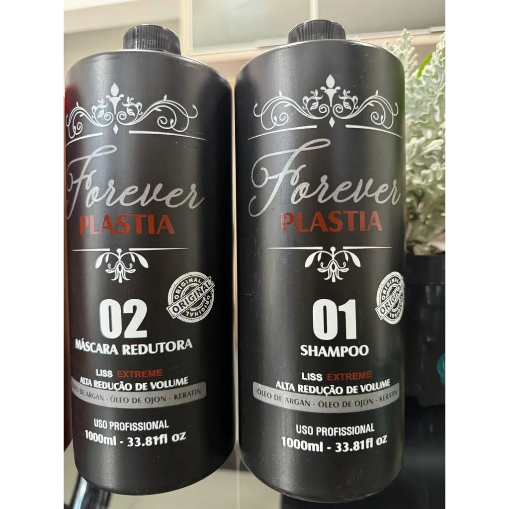 Forever Plastia Liso Organico Sem Cheiro Alinha E Da Brilho