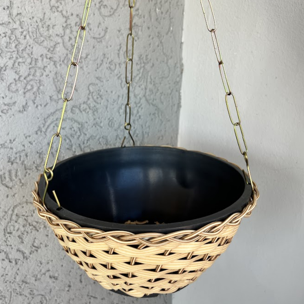 Vaso De Planta Cuia Pendurar Grande Suspenso Com Corrente