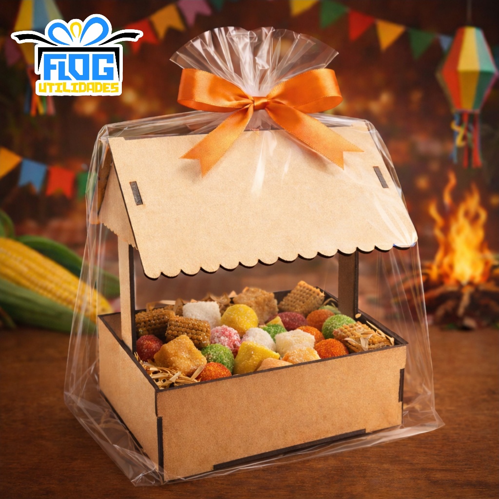 Kit  Barraca barraquinha tenda casinha junina MDF cm Lembrancinha Decorativa festa agro country junina fazendinha