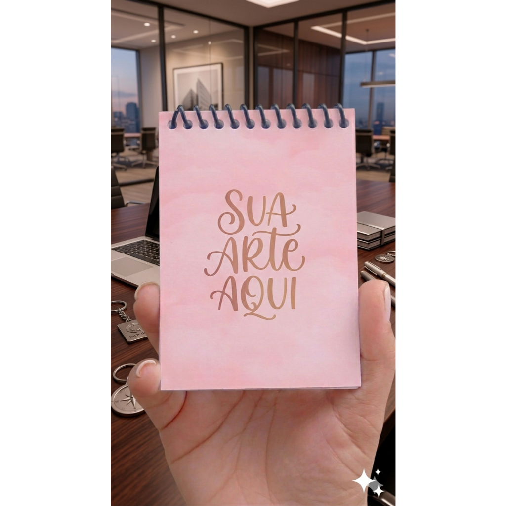 30 Mini bloquinho 7x10 Com sua Arte Lembrancinha Personalizado envie sua arte
