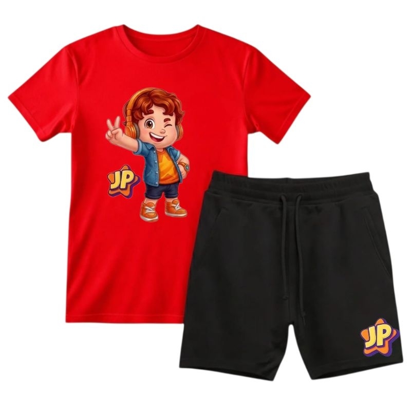 Detalhes do KIT CAMISA + SHORT TURMA MARIA CLARA JP BLUSA YOUTUBER CAMISETA 100% ALGODÃO, PARA PASSEIO PRESENTES ENVIO IMEDIATO