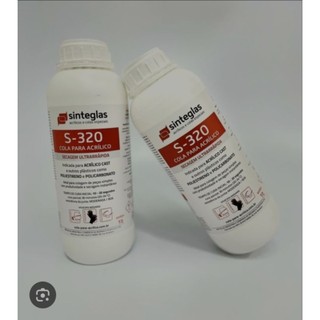 Cola para Acrílico Sinteglas S-320 Antibolhas Alta Resistência 1 Litro