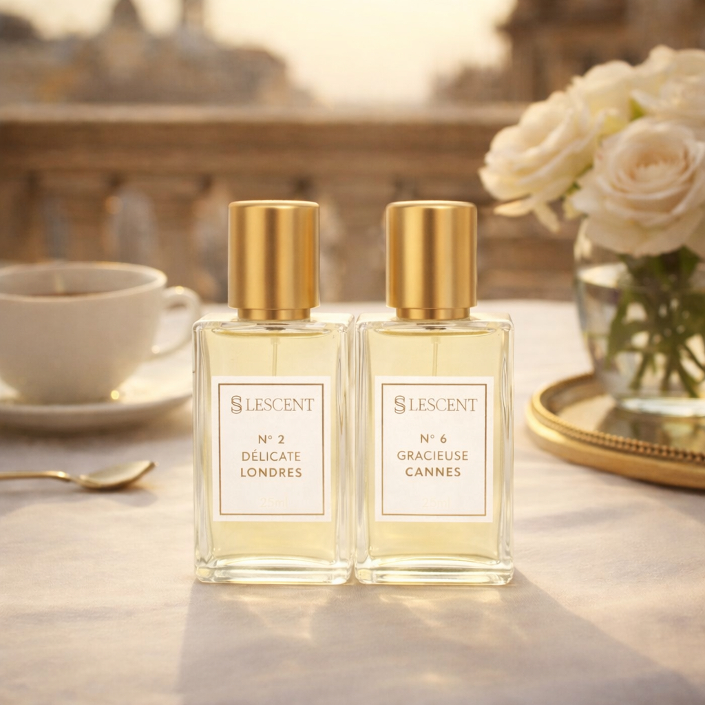 Kit Perfume Deo Colônia LESCENT N2 Delicate Londres + N6 25ml